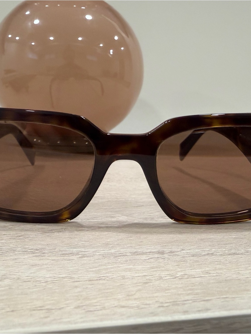 Prada Tortoiseshell Sunglasses with Brown Lenses